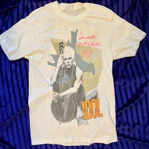 1987 Billy Idol tour t-shirt, vintage size small
